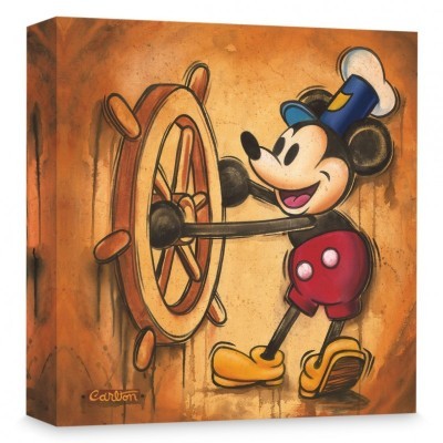 Mickey Mouse Happy Skipper Giclée Canvas Print by Trevor Carlton - Limited Edition