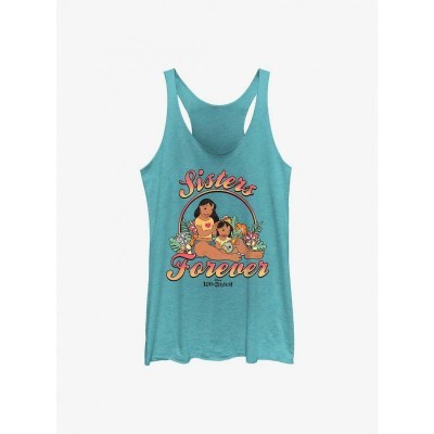 Disney Lilo & Stitch Sisters Forever Girls Tank Top - Blue