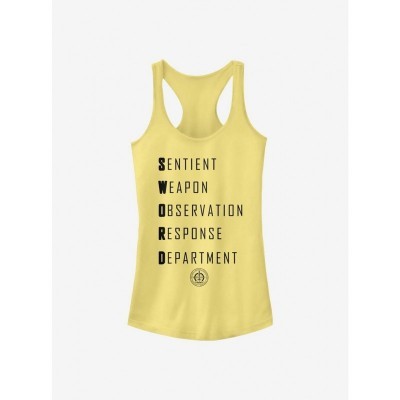 Marvel WandaVision Girls S.W.O.R.D Acronym Tank Top - Yellow