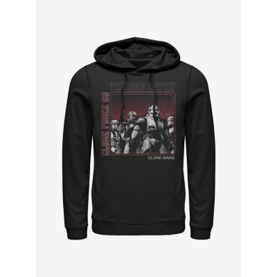Bad Batch The Clone Wars Men's Cotton Polyester Hoodie - Black