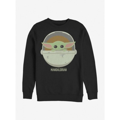 Star Wars Mandalorian Grogu Adorable Bassinet Hoodie - Black