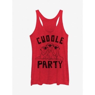 Disney Pixar Finding Dory Otters Cuddle Party Girls Tank Top - Red