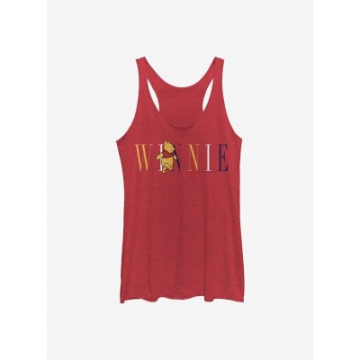 Disney Winnie The Pooh Trendy Girls Tank Top - Red