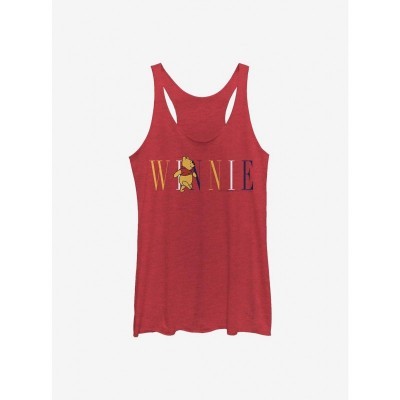 Disney Winnie The Pooh Trendy Girls Tank Top - Red