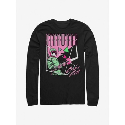Star Wars Boba Fett Cotton Long-Sleeve Tee - Men's Black