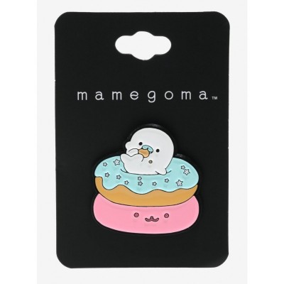 Mamegoma Donut Enamel Pin - Adorable Metal Pin for Collectors