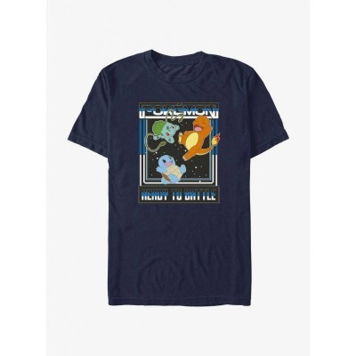 Pokémon Ready for Battle: Lightweight Blue Squirtle, Bulbasaur, Charmander Tee for Men
