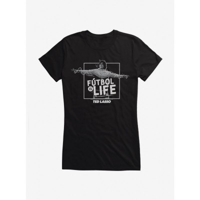 Ted Lasso Inspired "Futbol Is Life" Junior Girls Cotton T-Shirt