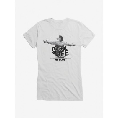 Ted Lasso Inspired "Futbol Is Life" Junior Girls Cotton T-Shirt