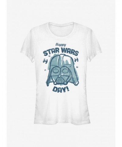 Star Wars Happy Star Wars Day Girls T-Shirt $7.60 T-Shirts