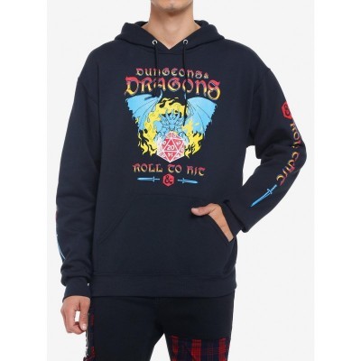 Dungeons & Dragons Roll to Hit Dragon Dice Hoodie for Men