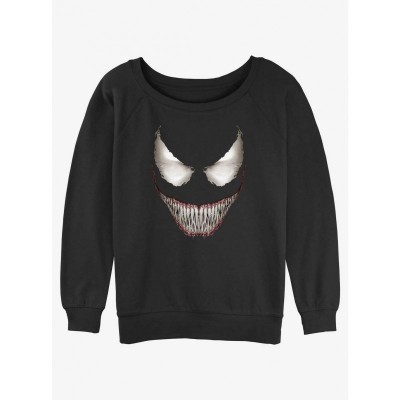 Marvel Venom Slouchy Sweatshirt for Girls - Black