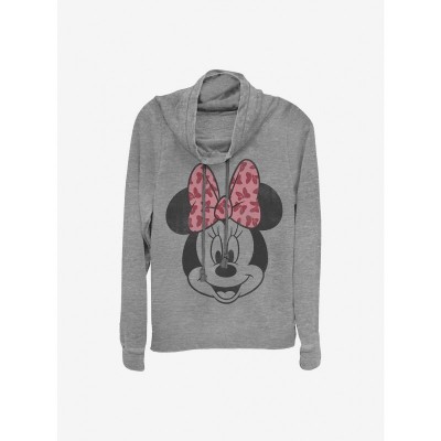 Disney Minnie Mouse Grey Cowl Neck Sweater for Girls