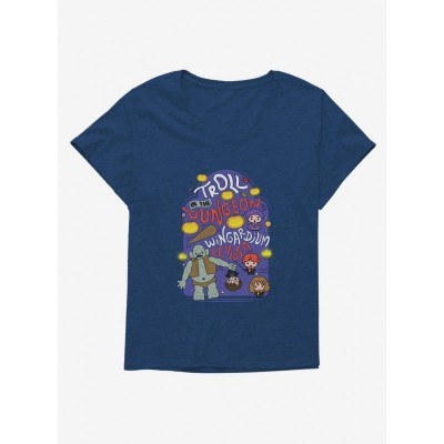 Harry Potter Dungeon Adventure Dark Arts T-Shirt for Girls - Plus Size Blue