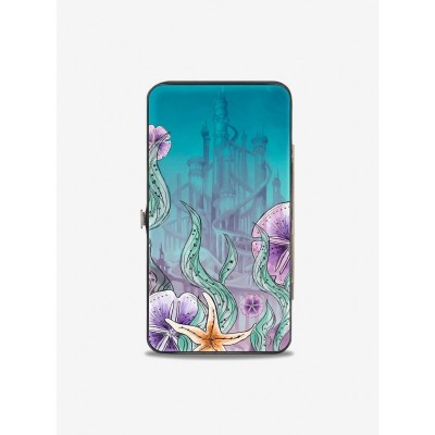 Disney Ariel Sketch Pose Wallet - Vegan Leather with King Triton's Castle Design