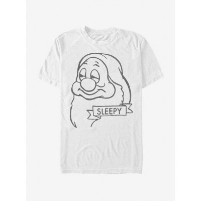 Disney Sleepy Dwarfs Lightweight T-Shirt - Men's White