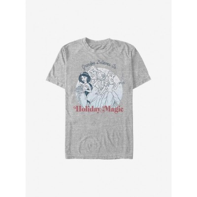 Disney Holiday Magic T-Shirt for Men - Grey, Featuring Grandpa and Princesses
