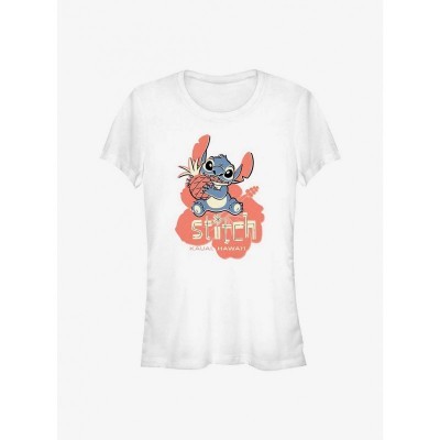 Disney Lilo & Stitch Pineapple Girl's White T-Shirt