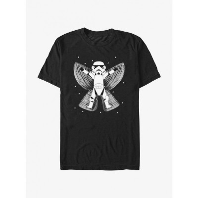 Star Wars Snow Angel Storm Trooper T-Shirt - Unisex Black
