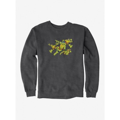 Teenage Mutant Ninja Turtles Action Poses Men's Fleece Sweatshirt