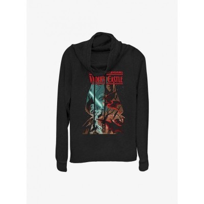 Star Wars Darth Vader's Castle Lightweight Cowl Neck Top - Junior Black