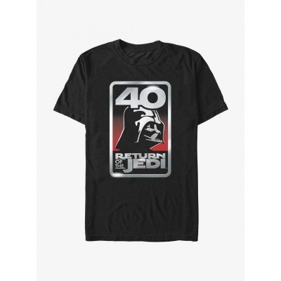Star Wars Return of the Jedi 40th Anniversary T-Shirt - Black Men's