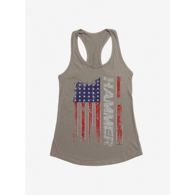 Major League Wrestling Grey Flag Hammer Tank Top for Girls