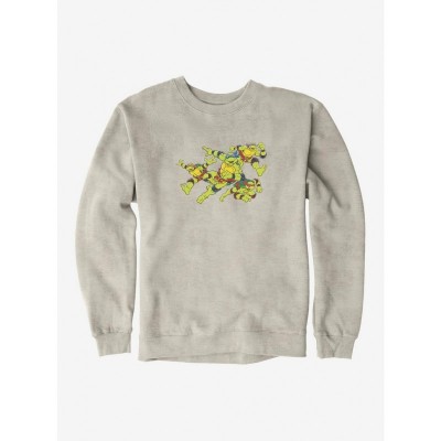 Teenage Mutant Ninja Turtles Action Poses Men's Fleece Sweatshirt