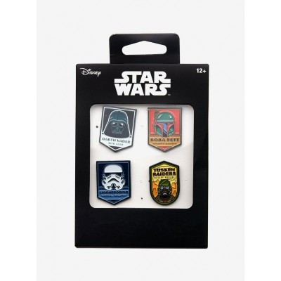Star Wars Dark Side Four-Piece Metal Pin Set for Collectors