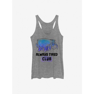 Disney Tired Eeyore Girls Tank Top - Grey