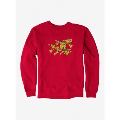 Teenage Mutant Ninja Turtles Action Poses Men's Fleece Sweatshirt