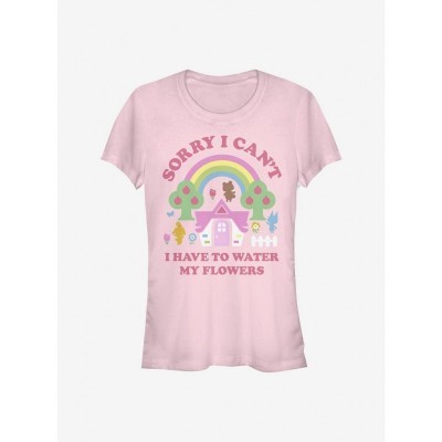 Sorry I Can't T-Shirt for Girls - Animal Crossing Edition in Pink