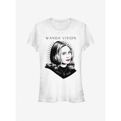 Marvel WandaVision Red Lips Junior T-Shirt - White