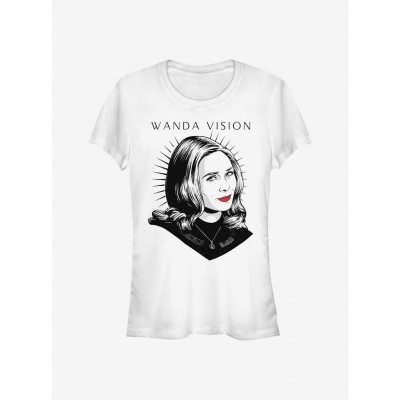 Marvel WandaVision Red Lips Junior T-Shirt - White
