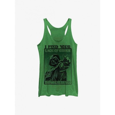 Darth Vader Green Tank Top for Girls
