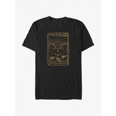 The Mandalorian Baby Grogu Tarot Card T-Shirt - Men's Black