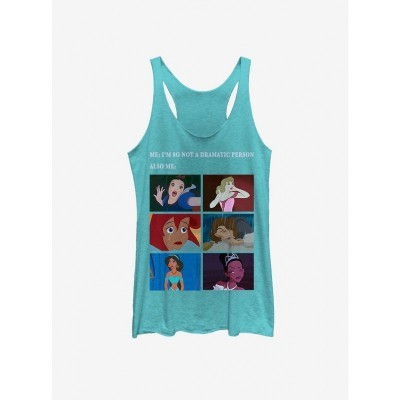 Disney Princess Classic Drama Meme Girls Tank Top in Blue