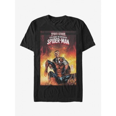Marvel Men's Cotton Spectacular Spider-Man T-Shirt - Black