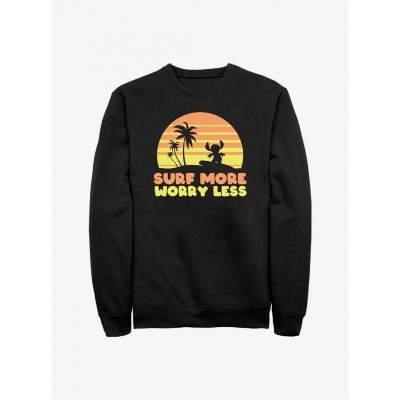 Disney Lilo & Stitch Men's Black Comfortable Sweatshirt