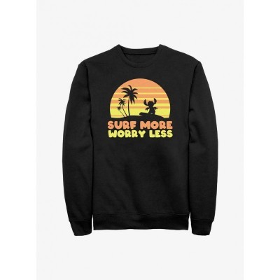 Disney Lilo & Stitch Men's Black Comfortable Sweatshirt