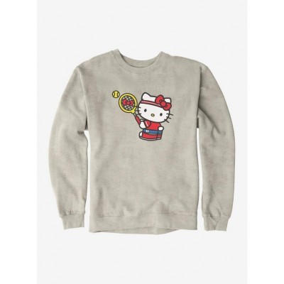 Hello Kitty Tennis Serve Unisex Sweatshirt - White